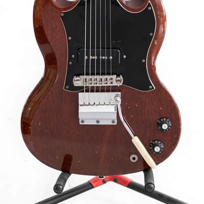 1969 Gibson SG Junior with Vibrola and a Large Guard in Cherry image 2