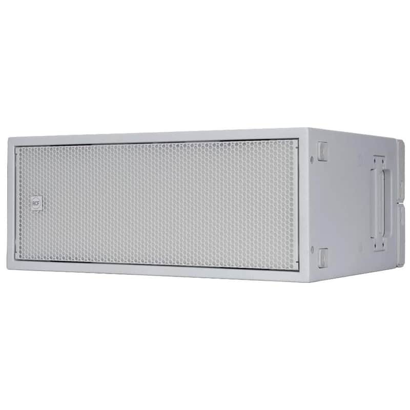 RCF SUB-808-AS Dual Active Subwoofer Speaker, White image 1