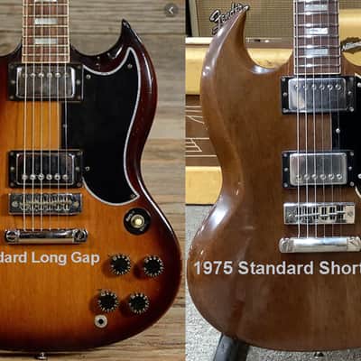 Gibson Long Gap SG Standard Pickguard Half Face Brushed Silver Brushed Silver image 4