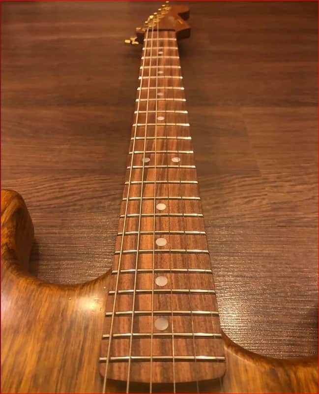 Warmoth USA Strat Replacement Neck Mahogany w/ Pau Ferro Fretboard & Gotoh Tuners image 1