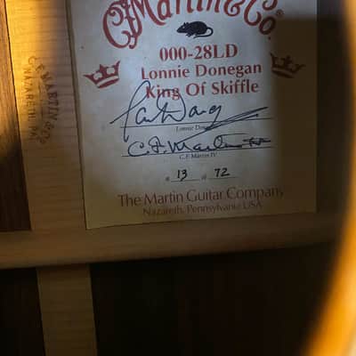 Martin 000-28 Lonnie Donegan Signature 2002 Sunburst 13-72 (Played by Peter Donegan on The Voice UK) image 11