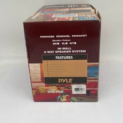 Pyle Two Way Stereo Sound Speaker In-Wall Professional Audio System PDIW65 BLACK image 2