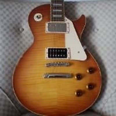 Edwards Jimmy Page Distressed Les Paul Quilted Tobacco Sunburst Finish Right Handed Model image 3