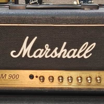 Marshall JCM 900 Model 2100 100-Watt Hi Gain Master Volume MkIII 4x12 Half Stack 1990s - Black image 2