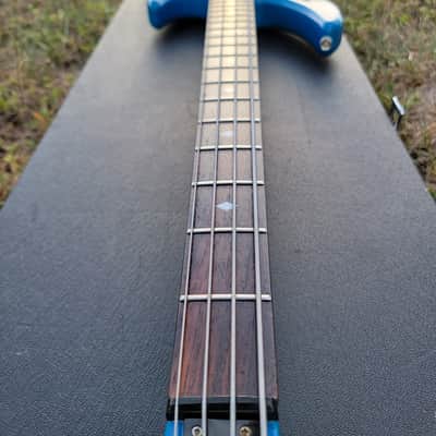 Vintage BC Rich NJ Series Bass Guitar 80s, 90s Blue With Original Hard Case Plays EXC+ 8.5LBS image 11