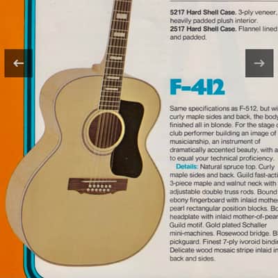 Immagine 1969 Guild F-412 Blonde Vintage 12-String - 21