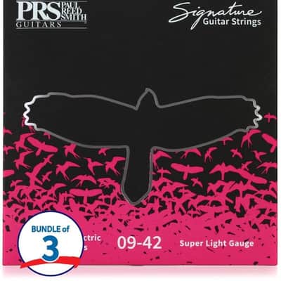 PRS Signature Electric Guitar Strings - .009-.042 Ultra Light 3-pack image 2