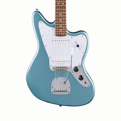 Fender Squier FSR Affinity Series Jaguar Laurel Fingerboard White Pickguard Ice Blue Metallic image 1