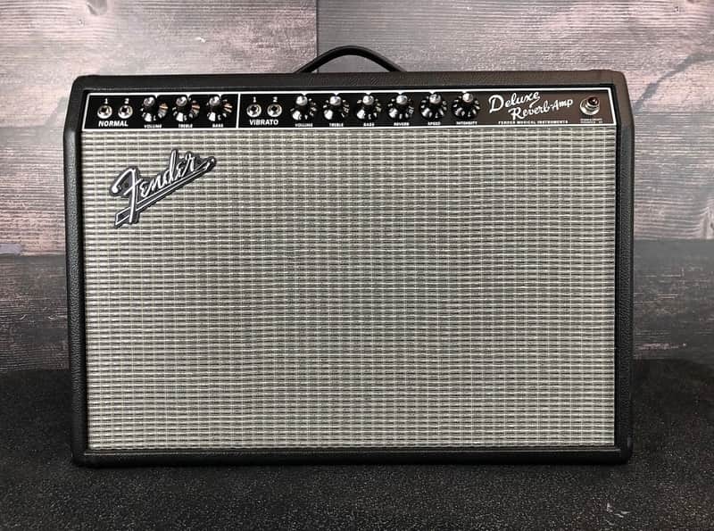 Fender '65 Deluxe Reverb Reissue 22-Watt 1x12" Guitar Combo 1994 - Present - Black image 1