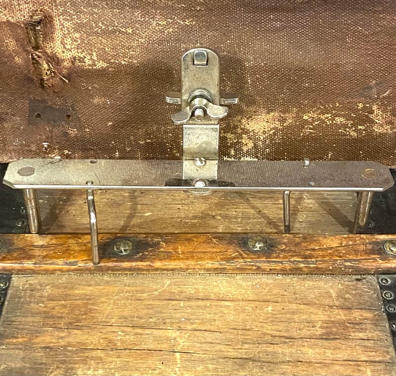 Ludwig 1940s Hoop-Mounted Wood Block & Accessory Holder - Good Condition image 1