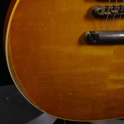 Mint Gibson Custom 1959 Les Paul Standard Reissue Electric Guitar - Murphy Lab Ultra Heavy Aged Lemon Burst image 10