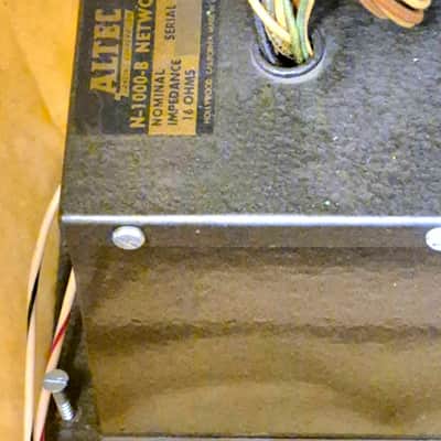 Altec Lansing 604 B duplex coaxial speakers with n1000b crossover restored early hi-fi 1949 - Grey crackle image 6