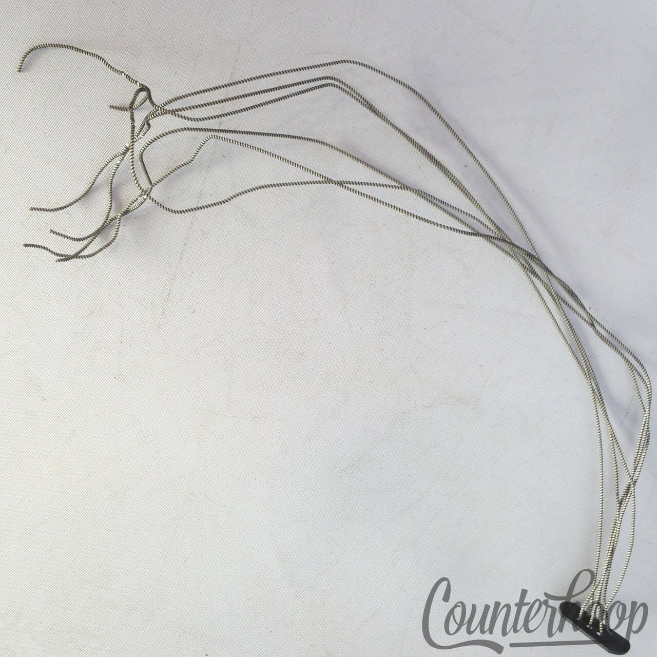 Ludwig 12" 6-Strands Snare Drum Coiled Silk Wound Wires +Leather Butt Plate USA — main photograph