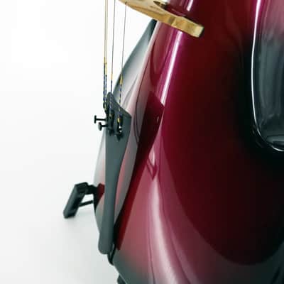 Bridge EC4 Draco Electric 4/4 Cello with Case and Bow - Red/Black image 7
