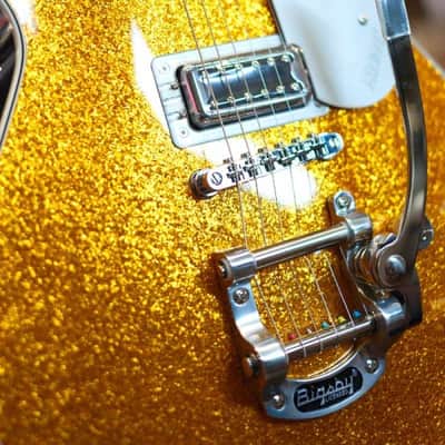 Gretsch G5230T Electromatic Sparkle Jet FT Single-Cut with Bigsby, Laurel Fingerboard, Gold Sparkle image 5