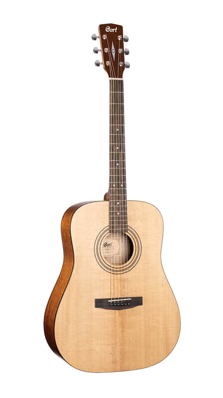 Cort EARTHPACKOP Earth Series Solid Sitka Spruce Top 6-String Acoustic Guitar Starter Pack w/Gig Bag, Tuner, Picks & Strap image 1