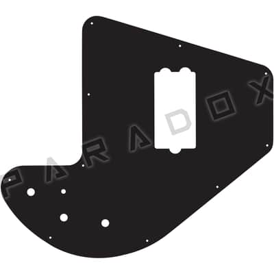 Custom Pickguard For 2024 - 2026 Made in China Epiphone Grabber Bass - Black/White/Black .090"