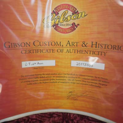Gibson L4 10th Anniversary - Diamond White/Engraved Gold image 19