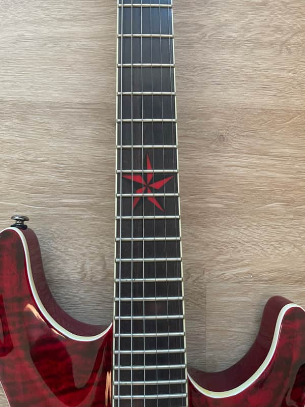Schecter Diamond Series Red Exotic Star | Reverb