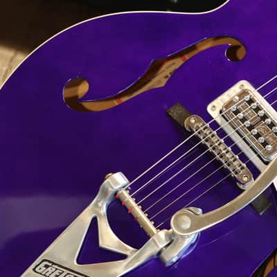 2020 Gretsch G6120SH Brian Setzer Hot Rod Semi-Hollow Electric Guitar Purple Metallic + OHSC image 4