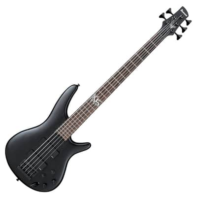 Ibanez K5BKF Fieldy Signature 5-String Electric Bass Guitar in Black image 2