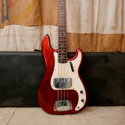 Fender Precision Bass 1965 - Candy Apple Red - Refin image 1