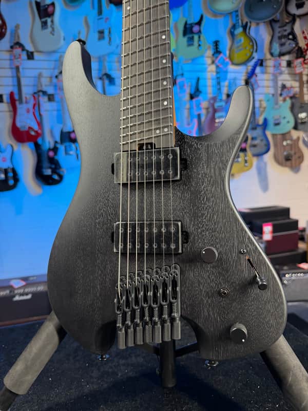 Ibanez Iron Label QX527PB 7-string Electric Guitar - Weathered Black, 764 image 1