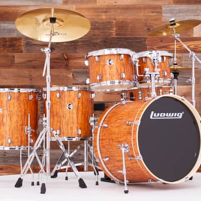 LUDWIG ELEMENT EVOLUTION 6 PIECE DRUM KIT, WITH STANDS AND ISTANBUL CYMBALS, CHERRY image 1