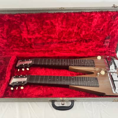 Rickenbacker Double Neck 6, T Logo 1950's - Copper color image 9