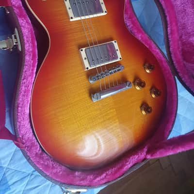 Solid Flame Maple Top Greco Egf-1800 Sunburst Super Real 1981 DryZ Brazilian Fretboard 1 piece body - Neck split - read descriptions image 5
