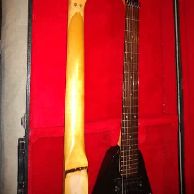 Kramer Vanguard 1984 Black 80's USA D-Plate Banana headstock Neck Rare Guitar Vintage image 22