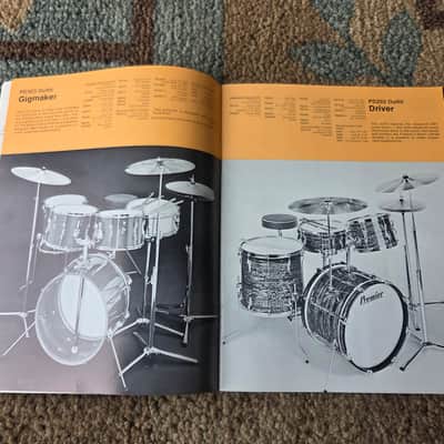 Vintage 1973 Premier Full-Line Drum Catalog! Rare, Original Case Candy, Paperwork! image 4