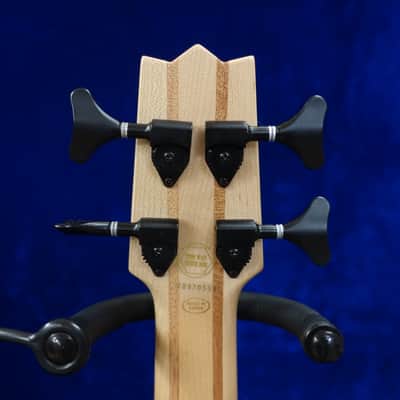 Mahalo Solid Electric Bass Ukulele, Bag - Natural image 4