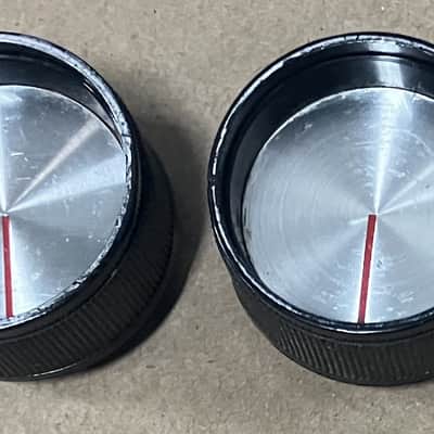 Silvertone- amp knobs, pair, 60's image 3