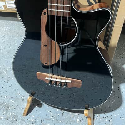 Ibanez AEGB24E AEG Acoustic-electric Bass Guitar - Black High Gloss image 3
