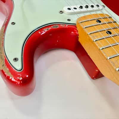 Fender Stratocaster 66 Relic Masterbuilt Dennis Galuszka Custom Shop 2014 Chrome Red image 11