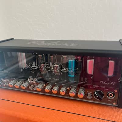 Hughes & Kettner Grandmeister Deluxe 40 Guitar Amp Head w carry case, original box, and WMI-1 Wireless IPad Adapter image 3