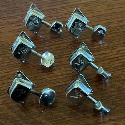 set 1966 - 76 Fender Stratocaster Telecaster guitar tuners tuning pegs image 1