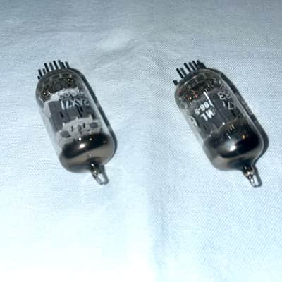 Matched Pair GE 12AX7 ECC83 Tubes1960’s NEW NOS NIB image 4