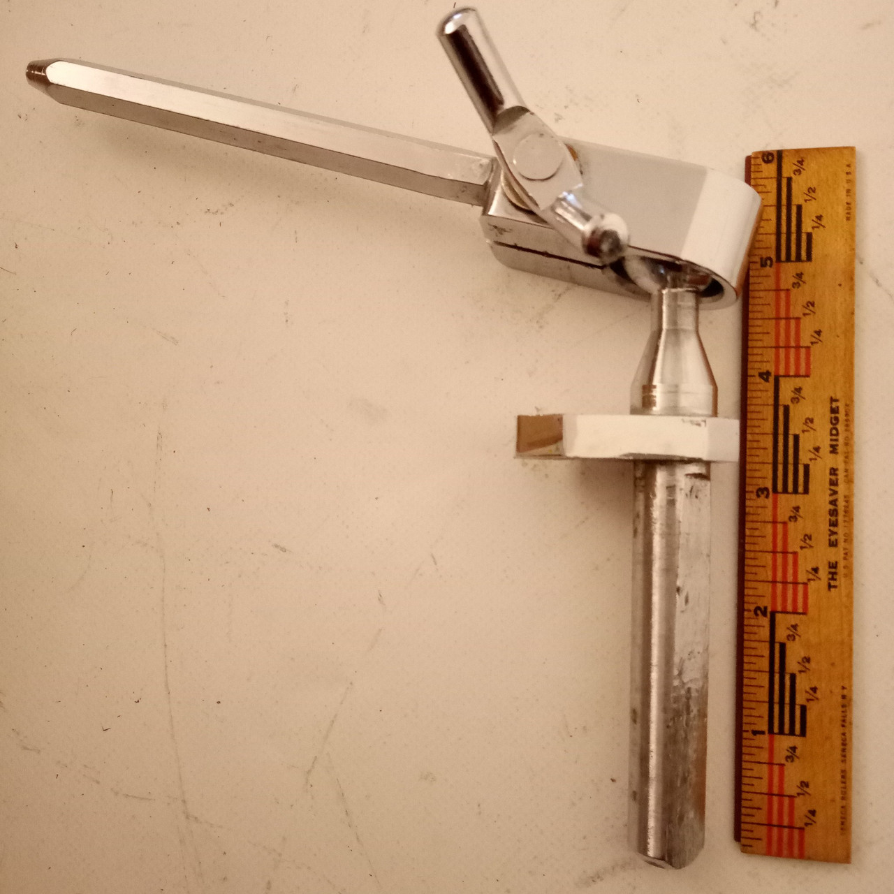 Yamaha Steel Ball Hex Mount Tom Drum Single Arm Vintage 70s-80s Bass Solid Tube — main photograph