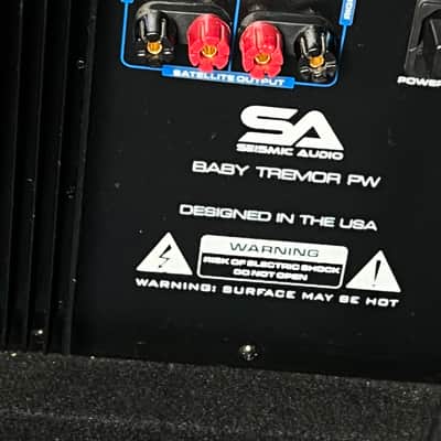 SA Seismic Audio Powered 15" Pro Audio Subwoofer Cabinet Baby Tremor 15-PW image 5