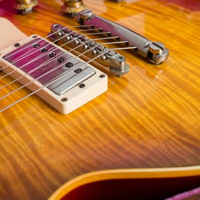 Gibson  Les Paul Standard Solid Body Electric Guitar (1959), ser. #9-1854, original brown hard shell case. image 20