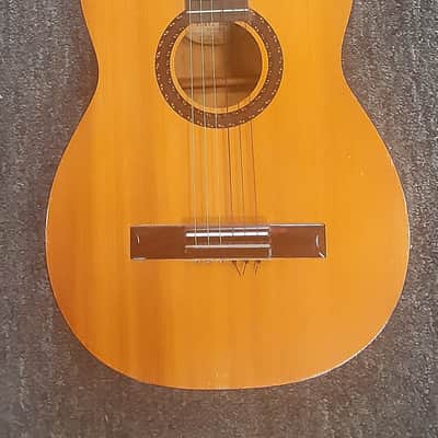 rare nice vintage Silvertone Classical Guitar made in the USA from dealer image 1