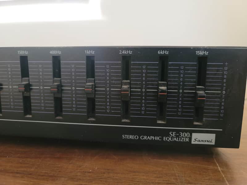 Sansui SE-300 Stereo Graphic Equalizer Vintage 7-Band Hi-Fi EQ Tested Working image 1
