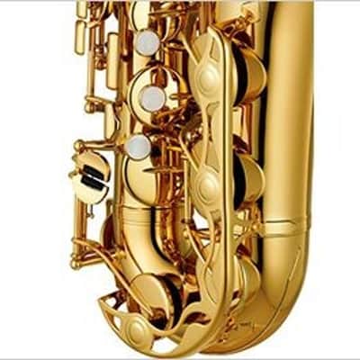 Yamaha YAS-280 Eb Alto Saxophone - Gold Lacquer - High F# & Front F Keys image 2
