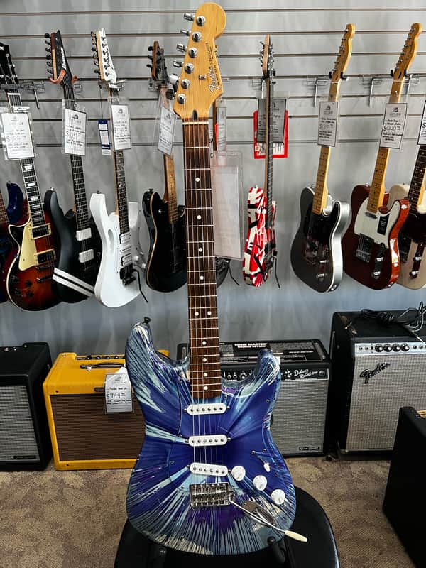 Fender Splattercaster 2003 - Turntable Splatte midnight swirl image 1