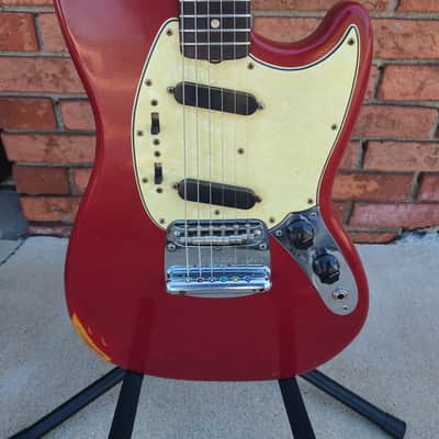 1966 Fender Mustang Dakota Red with Original Hardshell Case image 4