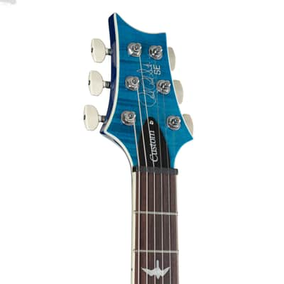 PRS SE Custom 24 Semi-Hollow Piezo Lake Blue - Electric Guitar image 4