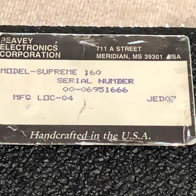 Peavey Supreme 160 : 160 Watt Solid State Guitar Amp 1994-95 : Made in USA image 2