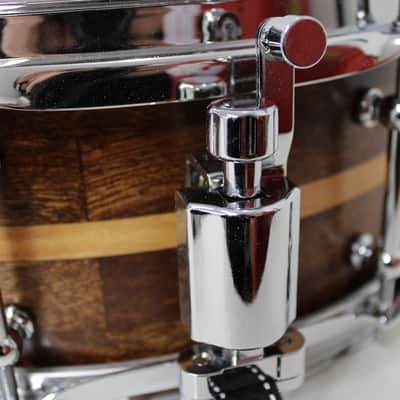 Holloman Custom Drums 5x13" Walnut/Maple snare - Hand rubbed urethane over Danish oil image 5